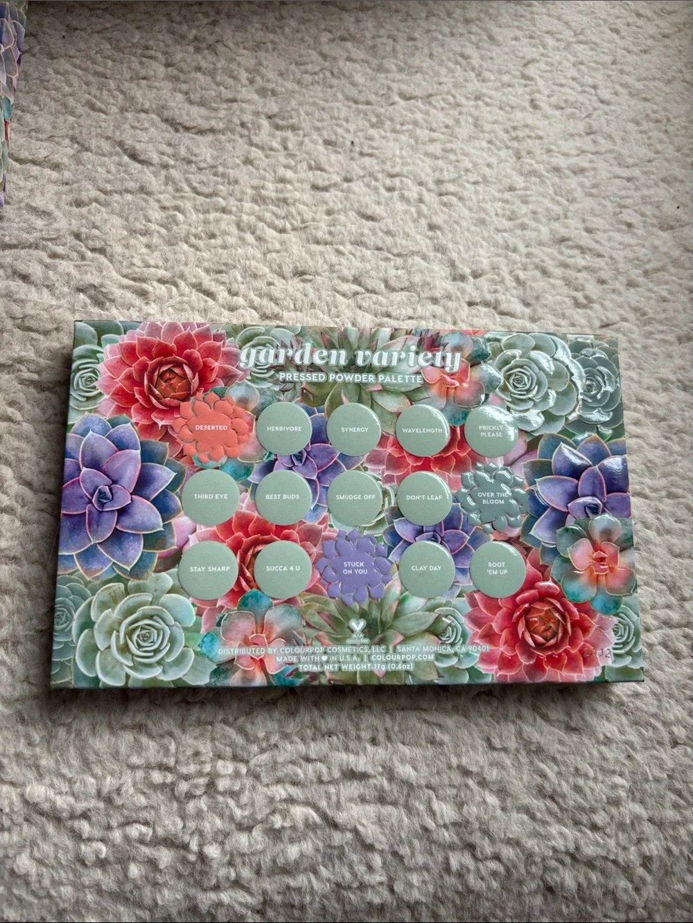 ColourPop Garden Variety Eye Shadow Palette, NWT